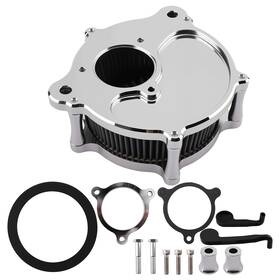 Bfo Jdrb0k Air Cleaner Turbine Intake Chrome Filter Kit Cnc Cut For Harley Motorcycle