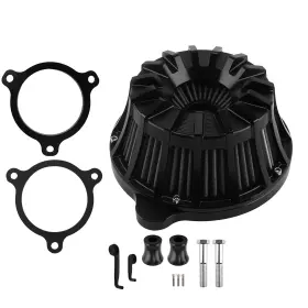 Kp6rfw Bfo Black Air Cleaner Kit For Harley M8 Softail Touring Trike 2017-2024 Aluminum