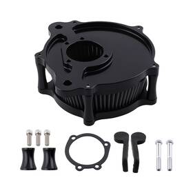 Bfo Kus0tq Black Air Cleaner Kit For Harley Touring 00-2007 Dyna Softail Direct Replacement