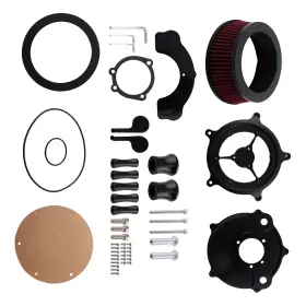 L0wkxz Bfo Billet Air Filter System For Harley Davidson Sportster 2004-2023 Red Complete