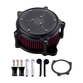 Bfo M25a49 Air Filter Kit For Harley Road King Street Glide 2000-2007 Red Aluminum