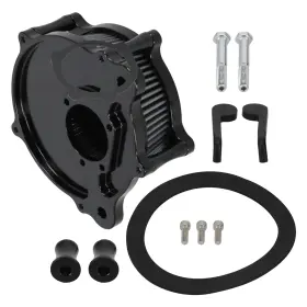 N2ilqp Bfo Air Cleaner Filter Kit For Harley Dyna Softail Touring 2000-2017 Black Aluminum