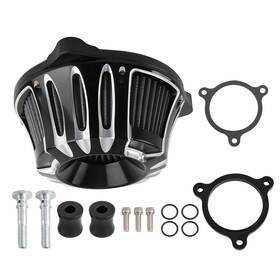 Bfo N4610y Cylinder Air Cleaner Kit For Harley Fxdr 114 Fat Bob Fxfbs 2018-2023 Black