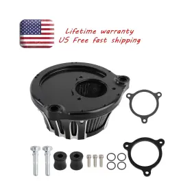 Oad0sv Bfo Air Cleaner Intake Filter Black For Harley Dyna Softail Touring New