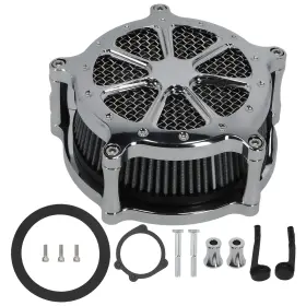 Orxdp9 Bfo Air Cleaner Filter Intake Kit Chrome For Dyna/fxr 2000-17