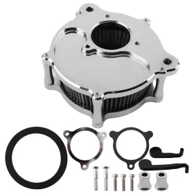 P3g8eh Bfo Cnc Cut Air Cleaner Motorcycle Chrome Kit For M8 Softail 2018-2023 Filter