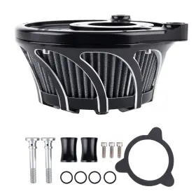 Pbqf4v Bfo New Turbine Spike Air Cleaner Intake Filter For Harley Dyna Softail Fxdls