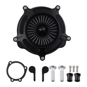 R6ba8c Bfo Performance Air Filter Kit For Harley Xl Sportster 1200 883 04-up Black Aluminum