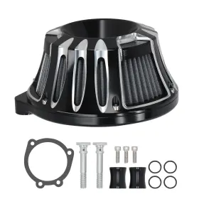 S86phn Bfo Air Filter Cleaner Intake Kit Black Motorcycle Fit For Harley Softail 2000-15
