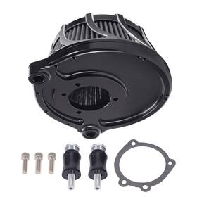 Bfo S8coa7 Cylinder Air Cleaner Kit For Harley Dyna Softail 2000-2017 Black Filter