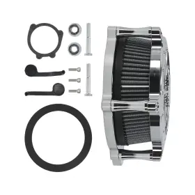 Ti3m46 Bfo Air Cleaner Filter Intake Kit Chrome For Harley Softail Touring 2000