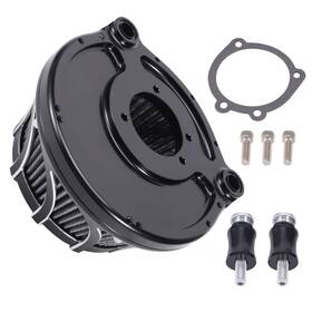 Bfo Uf5lah Velocity Stack Air Filter For Harley Touring 2000-2007 Chrome Black