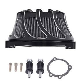Bfo W9rako Air Cleaner Filter Set For Harley Softail Dyna 2000-2017 Chrome