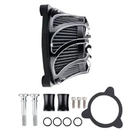 Wsn0m5 Bfo Air Cleaner Intake Filter Kit For Harley Touring Road Stree Glide Dyna 2008-16