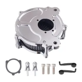 X9rfv8 Bfo Air Cleaner Filter Intake Kit Chrome For Harley Dyna Softail 00-15 Touring 00-07