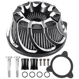 Bfo Z57qeg New Turbine Spike Air Cleaner Intake Filter For Harley Dyna Softail Fxdls