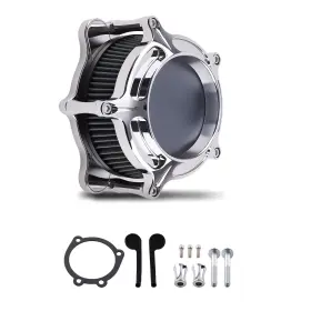 Zaw2mx Bfo Air Cleaner Filter For Harley Dyna Softail Touring Black Aluminum Intake System