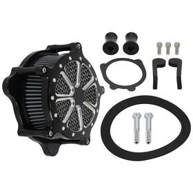 Bfo Zg8u7r Black Air Cleaner Kit For Harley Softail Dyna 2000-2017 Aluminum