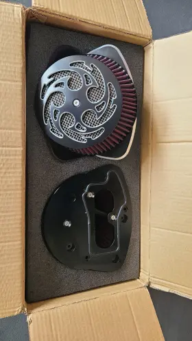 Hd-1503-bk Bolonimotorsports For Suzuki Boulevard M109r Boss Vzr1800 Dual Intake Filter Big Air Cleaner Kit