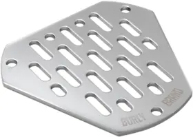 0206-0181-ch Burly Brand Hex Faceplate Mx -chrome