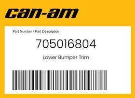 Can-am 705016804 Can-am Genuine Lower Bumper Trim -