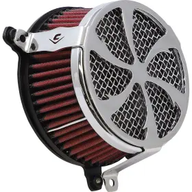 606-0100-01-sb Cobra Air Filter - Swept Chrome