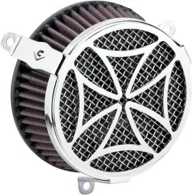 606-0102-02-sb Cobra Chrome Powrflo Performance V-twin Air Intake Kit