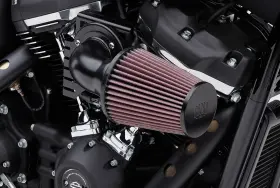 606-0102-06b-sb Cobra Cone Air Intake - Black/black Motorcycle Street Bike