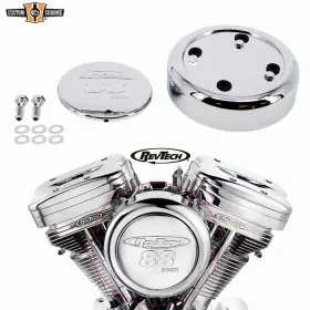 58288 Custom Chrome Revtech 88 Inch Complete Air Cleaner And Breather Assembly Fit For Harley 58288 Custom Chrome Revtech 88 Inch Complete Air Cleaner And Breather Assembly Fit For Harley
