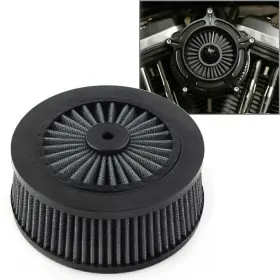 Earthoee 550756728906 Air Cleaner Filter Element Black Fit For Harley Sportster Touring Dyna Softail