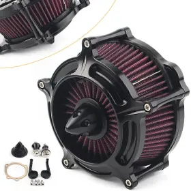 Efmotorshop 211311550331 Spike Turbine Air Cleaner For Sportster Xl883 48 Filters Low Xl883l 2007-2019 17