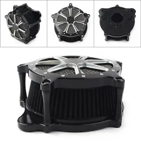 Efmotorshop 612047675808 Air Cleaner Filter And Accessory For Harley Glide Touring Flhr Flht Flhx 2008-2016