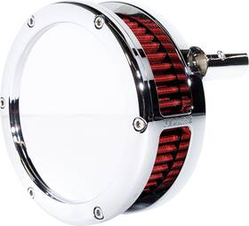 Feuling 5457-s Ba Slim Solid Chrome Air Filter Kit Fits 2008-17 Harley Touring Softail
