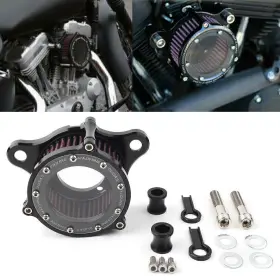 Flashbuyeasy 550749187024 Aluminum Air Cleaner Intake Filter Kit Fit Harley Sportster Xl 883/1200 2004-15