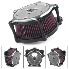 Flashbuyeasyusa 550724697982 Air Filter Cleaner Intake System Fit Harley Touring Cv Carb Softail Dyna Fat Bob