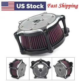Flashbuyeasyusa 550728220919 Air Filter Cleaner Intake System Fit Harley Touring Cv Carb Softail Dyna Fat Bob