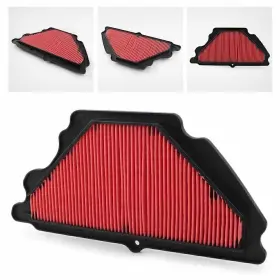 Fortodayy 550753400485 Air Filter Intake Cleaner Replacement Fit For Kawasaki Ninja Zx6r 2007-2008 Red