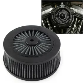 Fortodayy 612345406531 Air Cleaner Filter Element Black Fit For Harley Sportster Touring Dyna Softail
