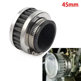 Fortodayyusa 550745507659 Stainless Steel 45mm Air Intake Filter Cleaner With Clamp Fit Motorcycle Scooter