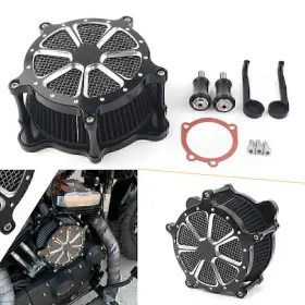 Goodcde 698632380708 Moto Air Filter Cleaner For Harley Dyna Fxr 1993-17 Softail 93-15 Touring 93-07