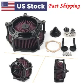 Goodpartscenterus 698632285232 For Sportster Xl883 48 Filters Low Xl883l 2007-2019 Spike Turbine Air Cleaner