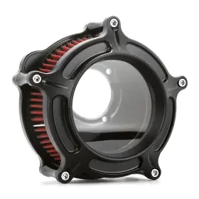 Sm-973a-red Gw Cnc See Through Air Cleaner Filter Intakefor Harley Sportster Xl1200n 91-up