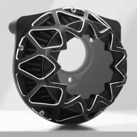 B5-sm-2033-c-ec Happy-motor Cnc Cut Cross Air Breathe Filter Contrast For Harley Touring 08-16 Softail 16-17