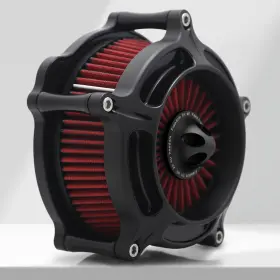 B5-sm-957a-red Happy-motor Black Turbine Air Breather For Harley Sportster Xl883 Xl1200 Iron 883 1991-2024