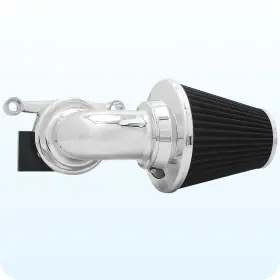 Cy-sm-cd-2000-c-chrome Happy-motor Cone Air Cleaner Intake Filter For Harley Touring Fl 08-16 Softail Fat Boy 16-17