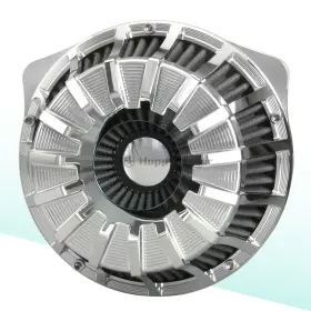 Cy-sm-cd-9802c Happy-motor Air Filter Cleaner Intake Chrome Gauge Fit Harley Touring Street Glide Fl 08-16
