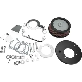 120428 Harddrive M8 Round Hi Perform Chrome A/c And Breather Kit