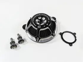 0206-0211 Harley Davidson Touring Performance Machine Max Hp Air Cleaner Kit Black Contrast 577435
