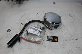 Harley-davidson 14-0162 Wyatt Gatling Chrome Smooth Mesh Air Cleaner Cv Carb