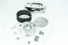 17-0403 Harley-davidson 02 Electra Glide Air Filter Cleaner Backplate Cover S&s Cycle Teardrop